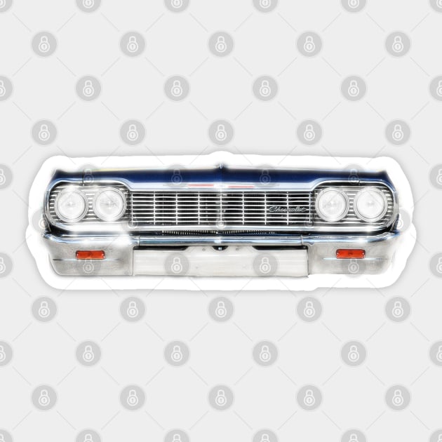 1964 Chevy Impala Grill Sticker by PabloPKasso